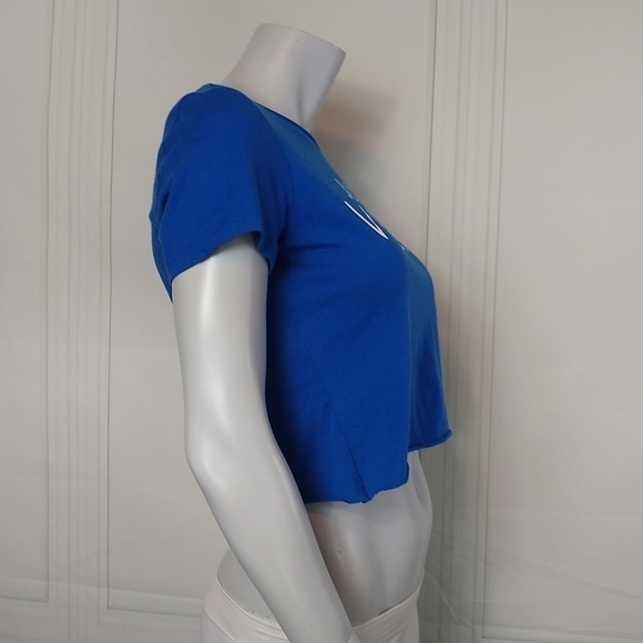 Just Add Vodka Size Large Tee T Shirt Skyy Vodka Blue White Bella Canvas Cropped - Picture 4 of 8